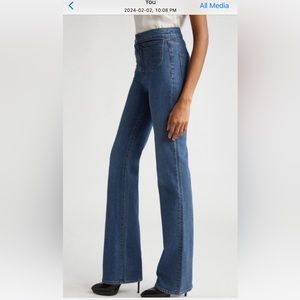 Veronica Beard Crosbie high rise wide leg Jean - size 26